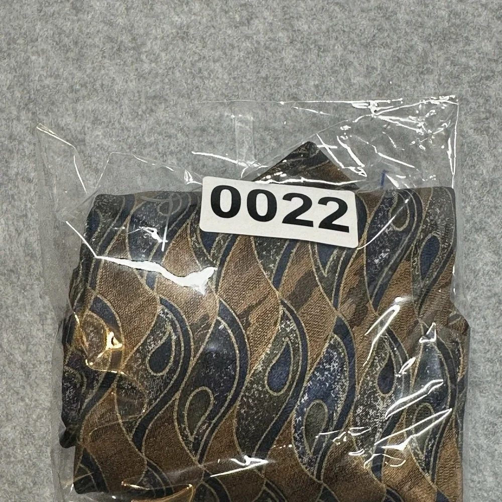 Louis Roth Silk XL Tie Italy Brown Blue Abstract Paisley Vintage 63x4in
